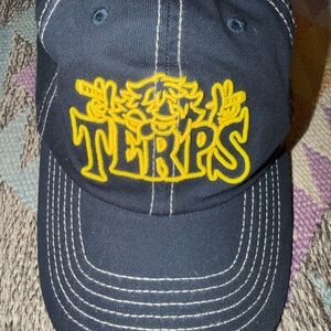 Talking Terps Brain Container blue hat